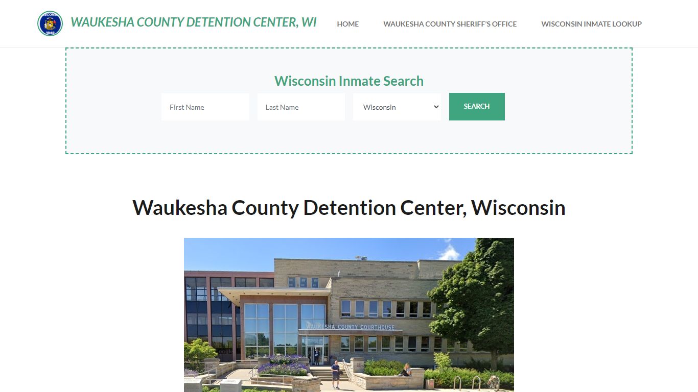 Waukesha County Detention Center, WI Inmate Roster, Offender Search