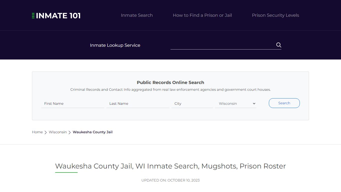 Waukesha County Jail, WI Inmate Search, Mugshots, Prison Roster